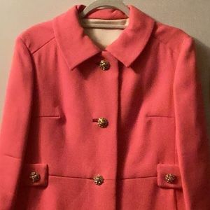 Forstmann/Johnny’s 100% Wool Elegant Jackie Kennedy Vintage USA Pastel Coat. 12